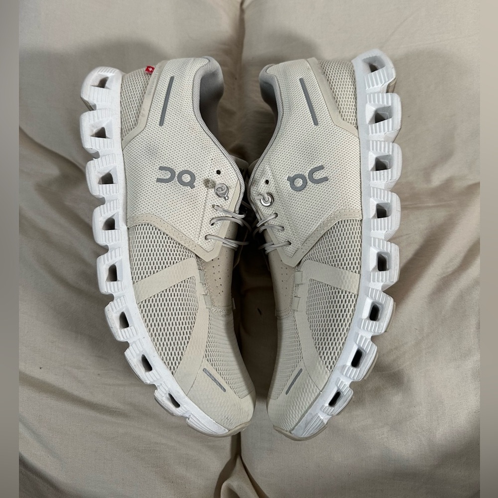 On Cloud 5 Push Sneakers Men’s, Ivory/Savannah, Size: 9.5 M